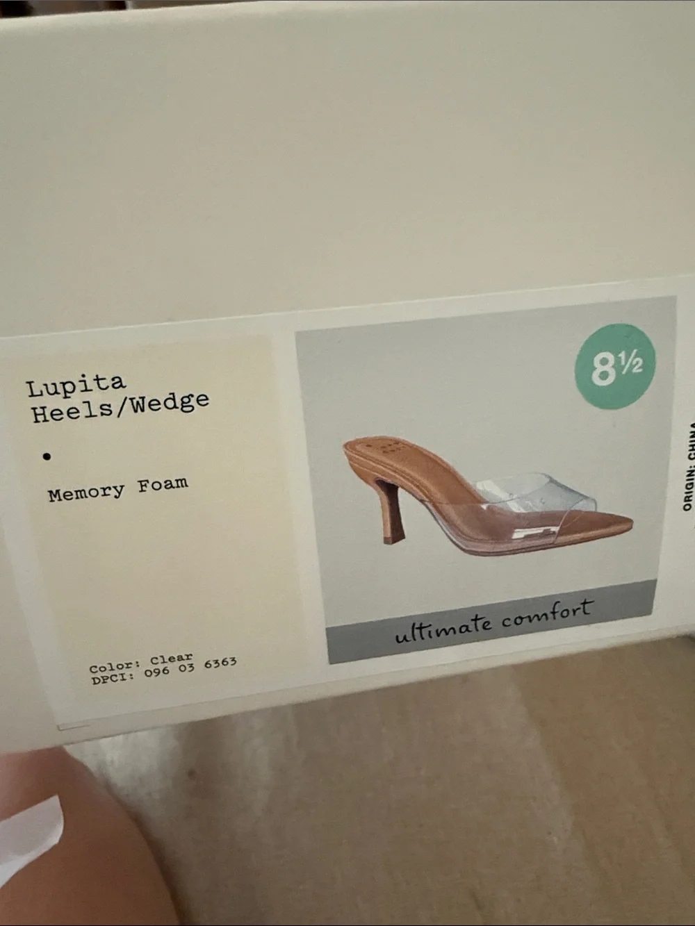 a new day Clear Band Nude Pointe Heels Lupita